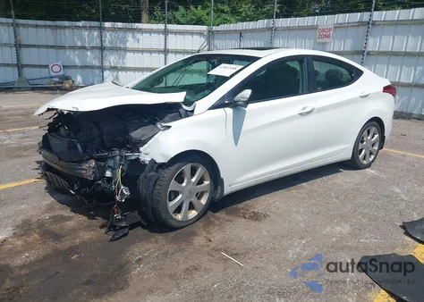 2013 Hyundai Elantra Limited из США, поврежденный, VIN 5NPDH4AE2DH310302